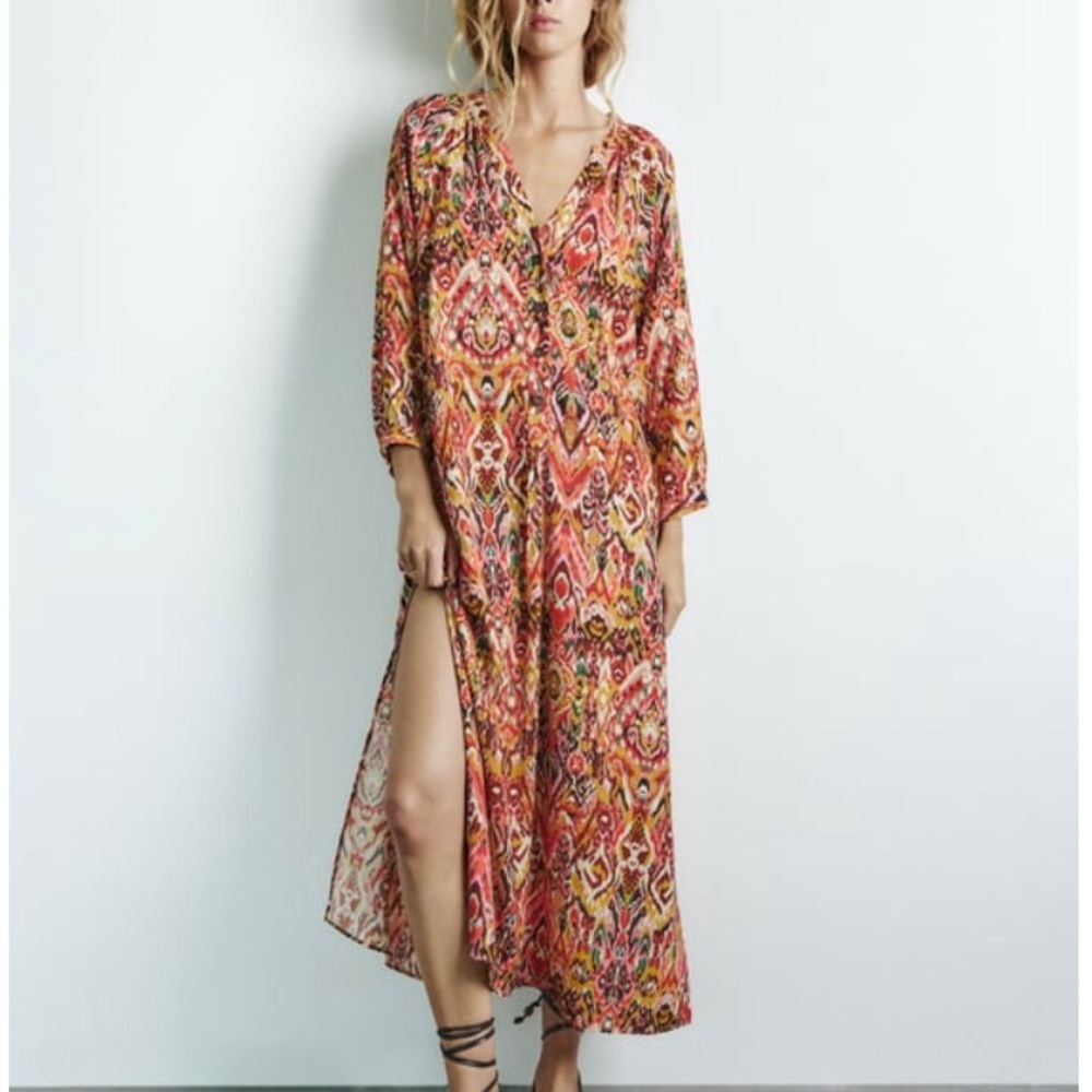 Zara Printed Tunic Dress